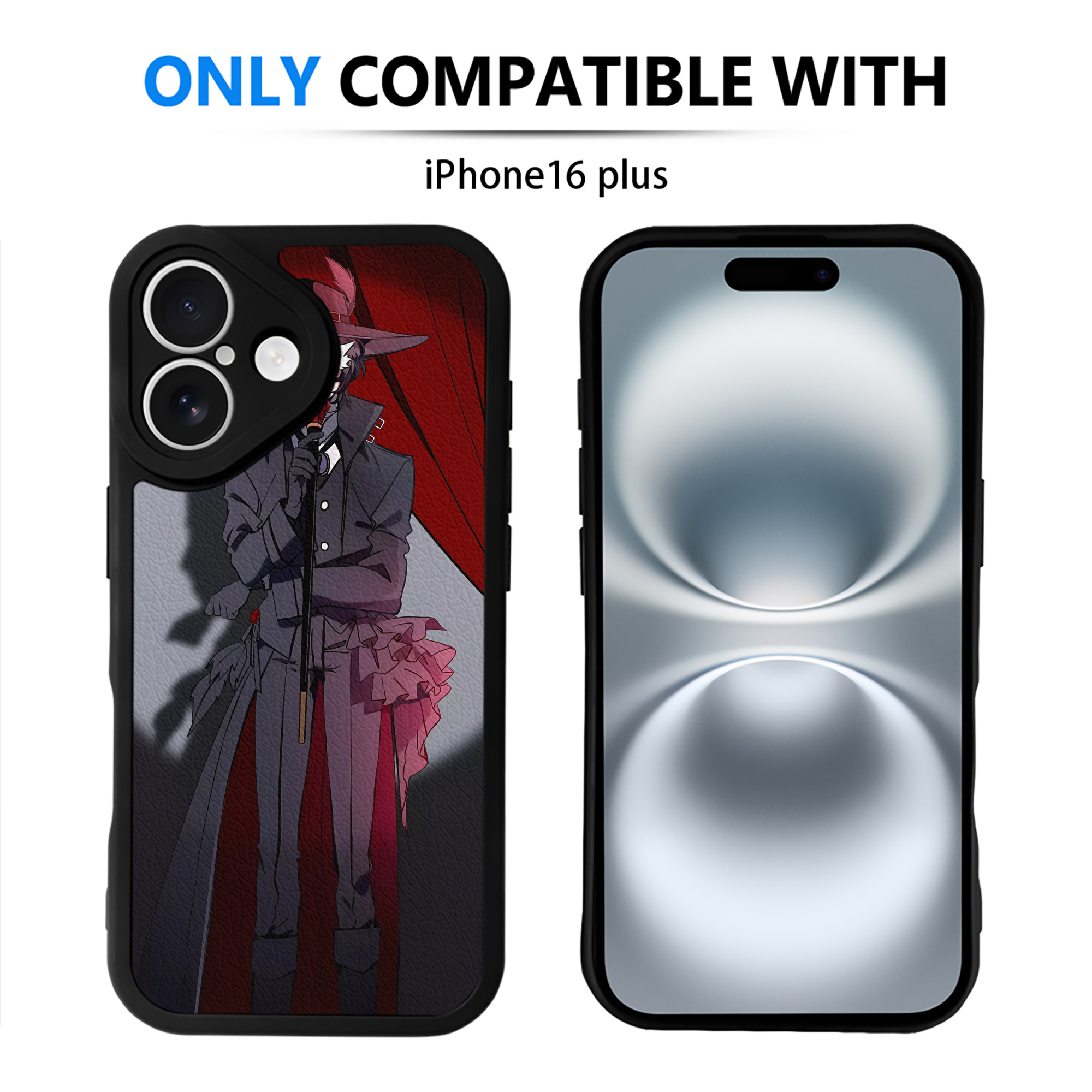 （画像用） 文豪ストレイドッグス Bungo Stray Dogs 【iPhone 16シリーズ対応】シリコンスマホケース（レザー調） 材質：シリコン